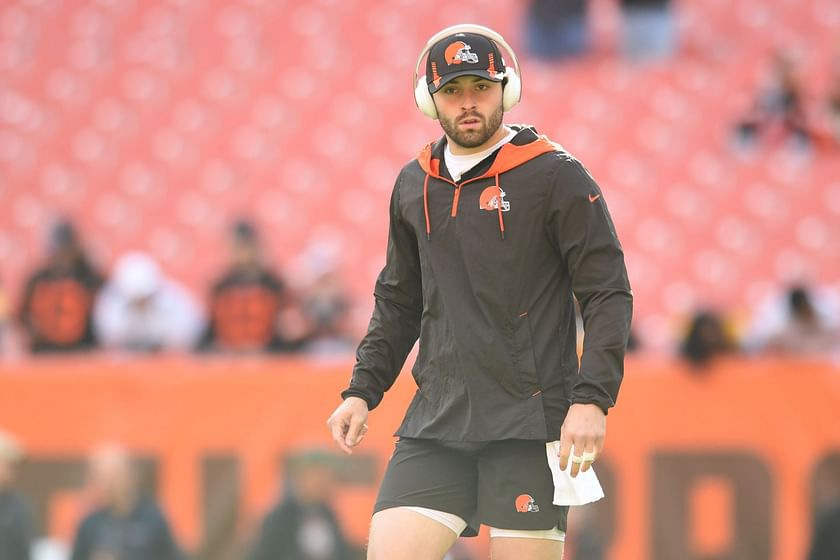 Is Baker Mayfield playing tonight vs Steelers in Week 8?