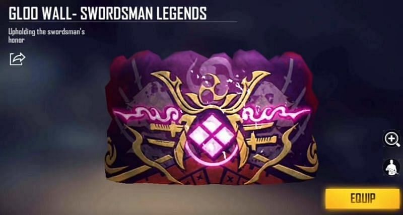 Swordsman Legend Gloo Wall skin (Image via Garena)