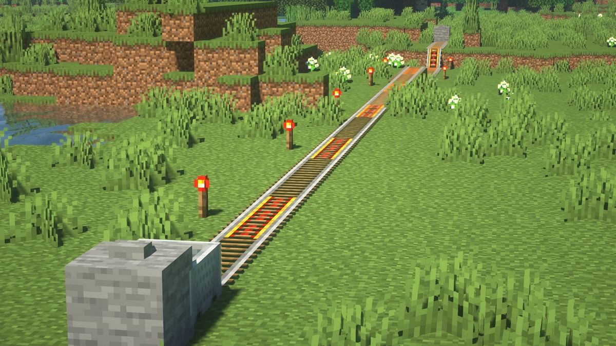 How to make a railway system in Minecraft