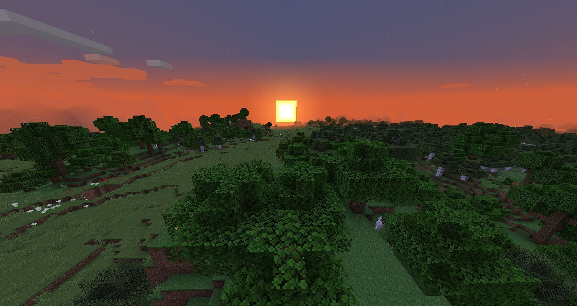 Tick speed controls time, so it can affect the daylight cycle in a Minecraft day (Image via Minecraft)