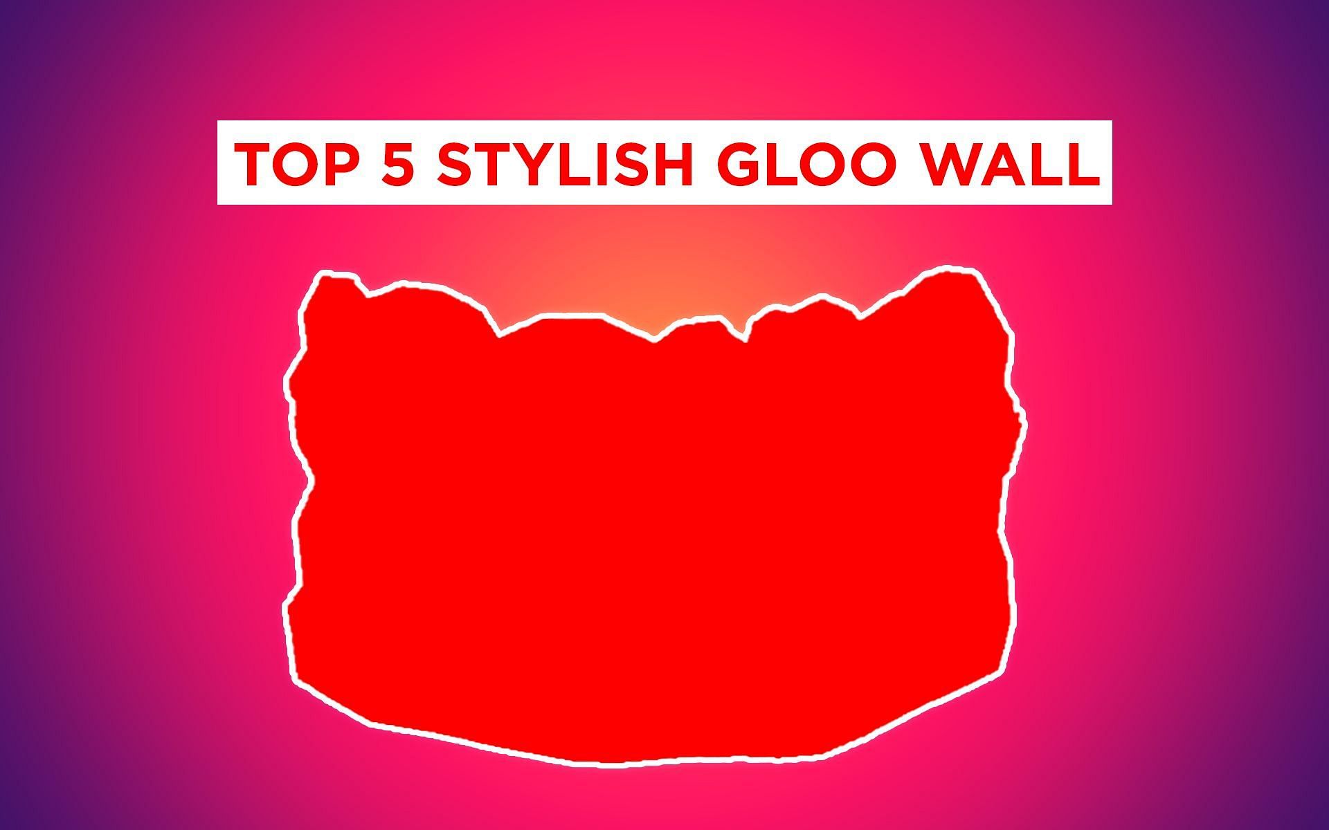 Stylish Gloo Wall skins in Free Fire Max (Image via Sportskeeda)