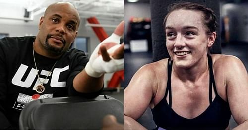 Daniel Cormier (left) and Aspen Ladd (right) [Image Credit: @dc_mma & @aspenladd via Instagram]