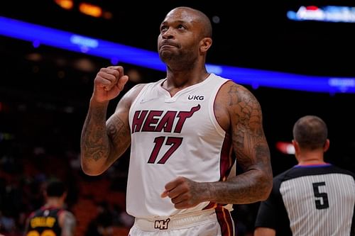 PJ Tucker with the Miami Heat in the 2021 NBA preseason