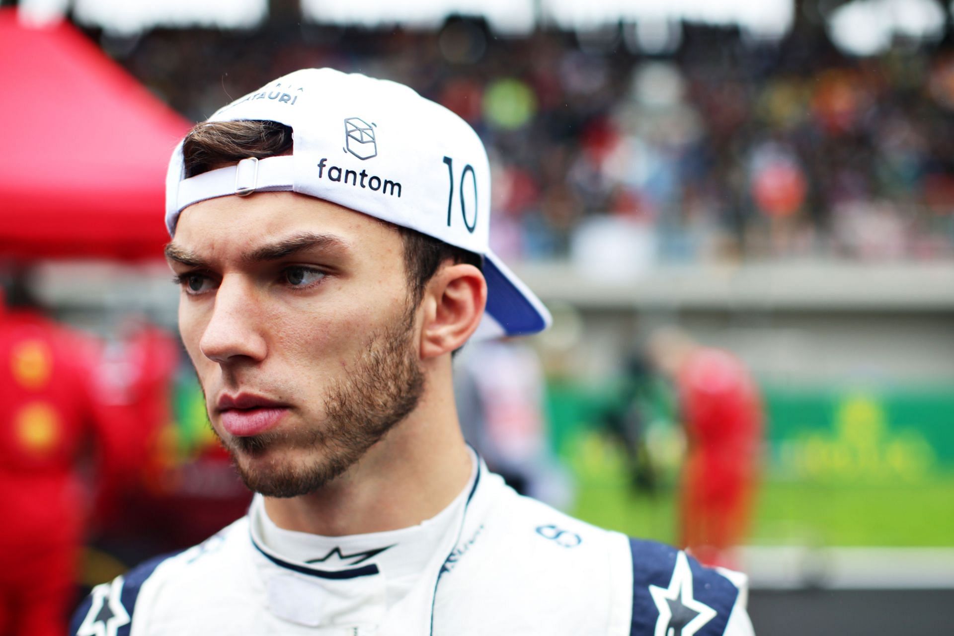 Pierre Gasly of Scuderia AlphaTauri prepares to drive on the grid during the 2021 Turkish GP. (Photo by Peter Fox/Getty Images)