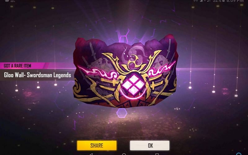 5 raret Free Fire Gloo Wall skins (Image via Garena Free Fire)