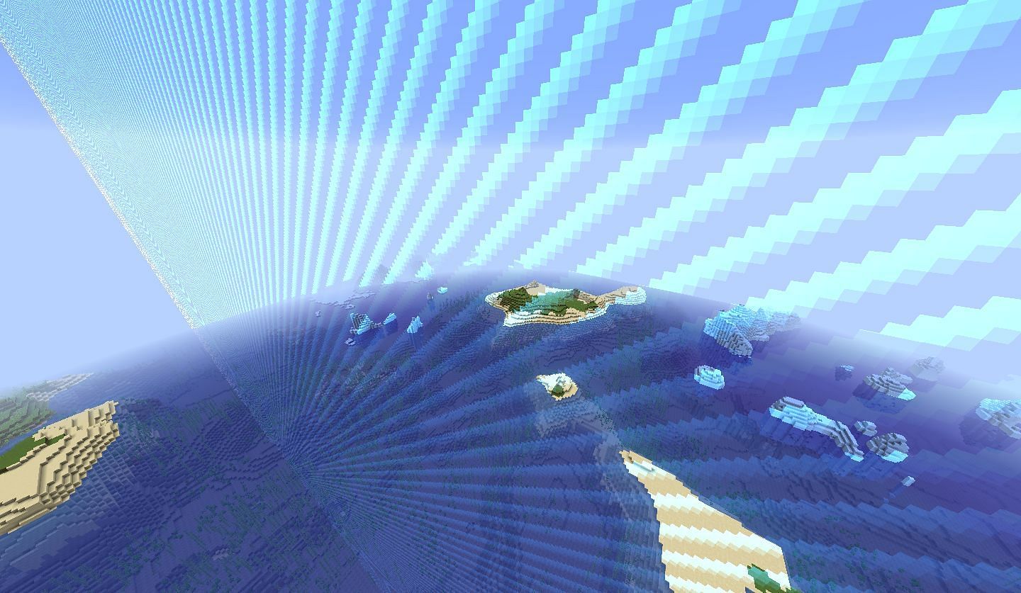 The world border, in many cases, is used to keep players from extending too far into their Minecraft world (Image via Mojang)