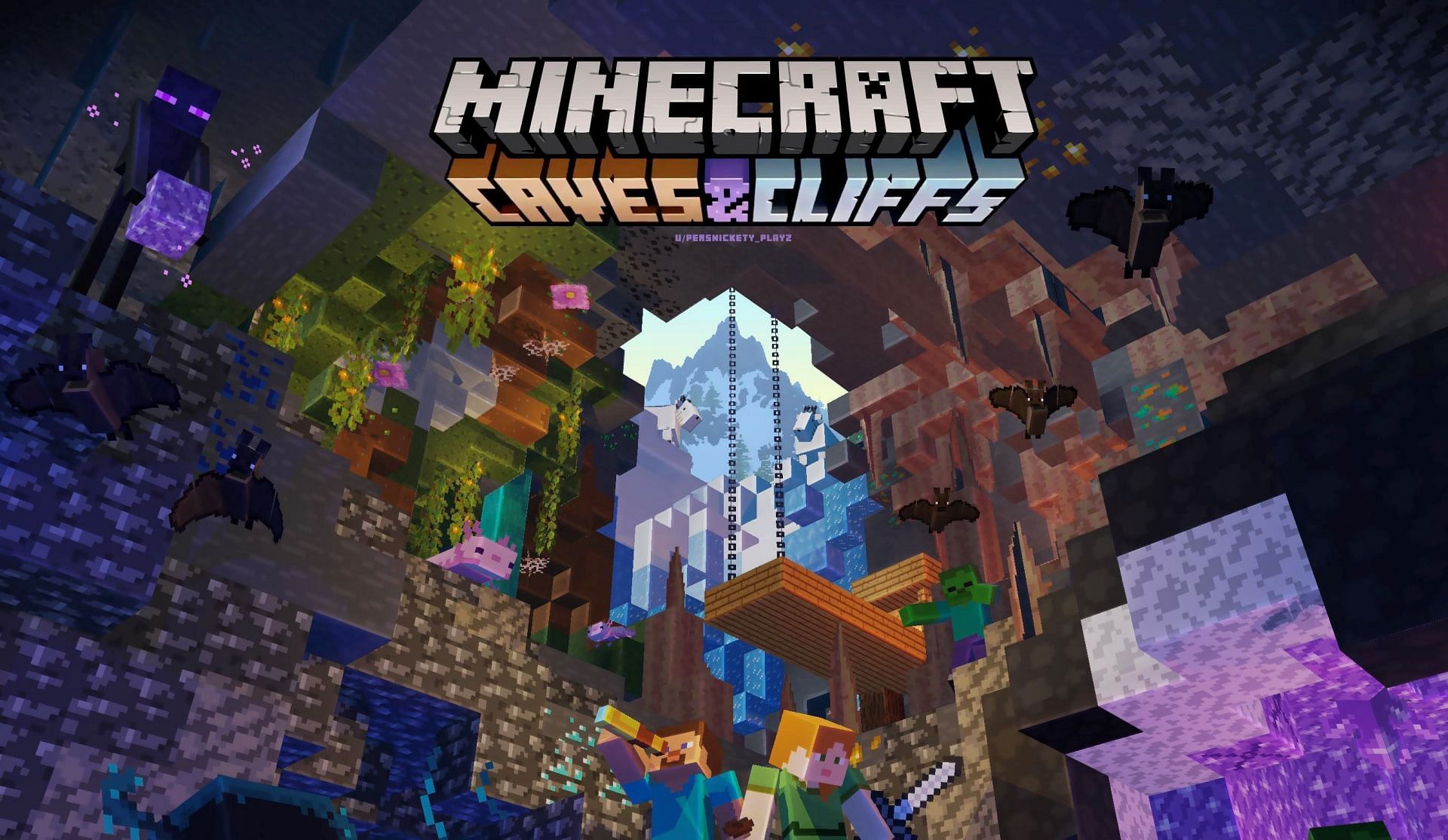 Minecraft 1.18 Caves and Cliffs Part 2 (Image via Reddit by Persnickety_Playz)
