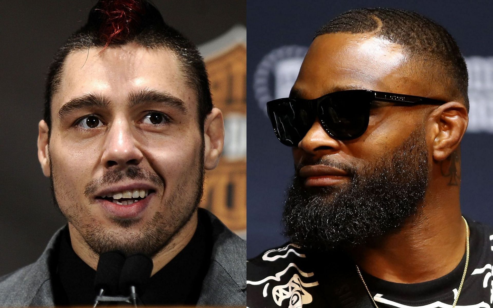 Dan Hardy (left) and Tyron Woodley (right)