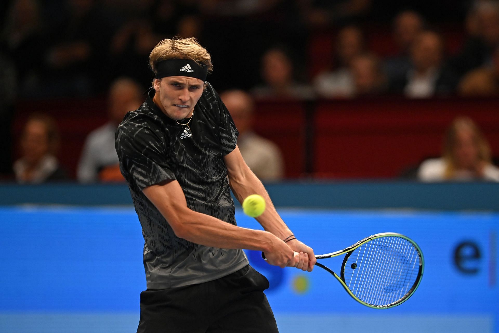 Alexander Zverev in action at the Erste Bank Open on Tuesday