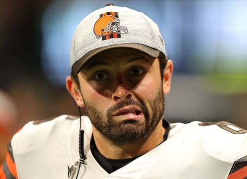 Baker Mayfield of the Cleveland Browns v the Atlanta Falcons