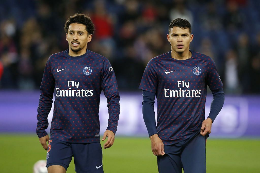 Marquinhos and Silva before a PSG match (Photo courtesy: The Chelsea Chronicle)