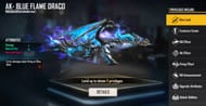 AK - Blue Flame Draco (Image via Free Fire)