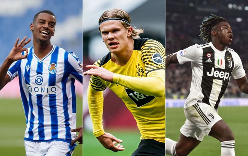 Some of the best young strikers in FIFA 22 (Images via La Liga, Bundesliga, and Serie A)