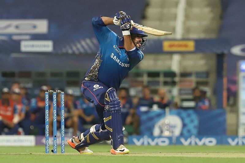 Saurabh Tiwary has given a decent account of himself for the Mumbai Indians [P/C: iplt20.com]