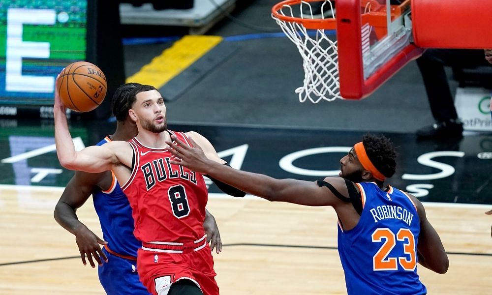The New York Knicks and the Chicago Bulls. [Photo: Lonzo Wire - USA Today]