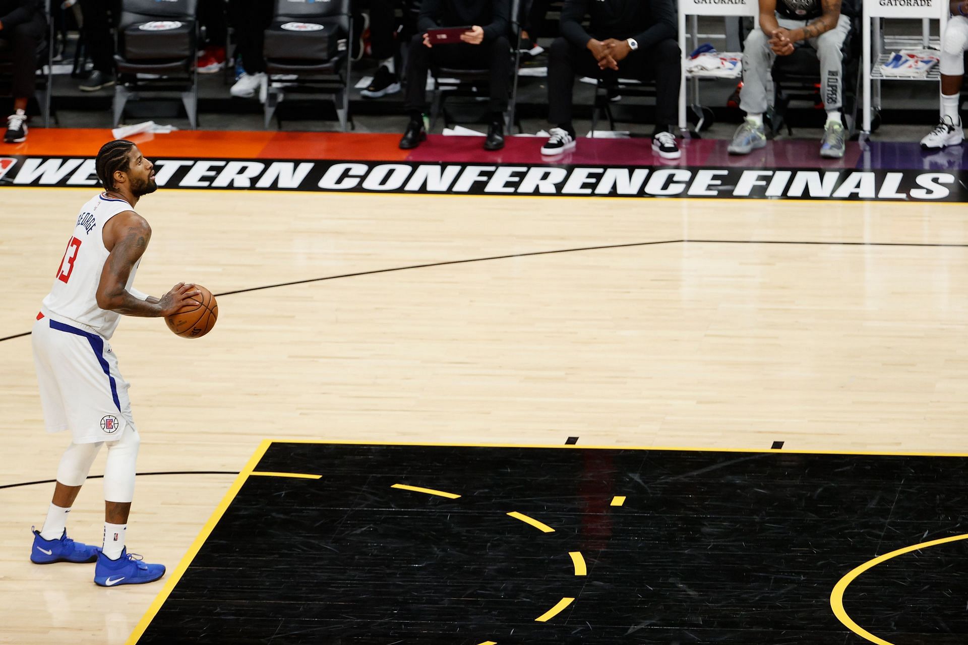 Paul George of the LA Clippers during Game 1 of the 2021 Western Conference Finals