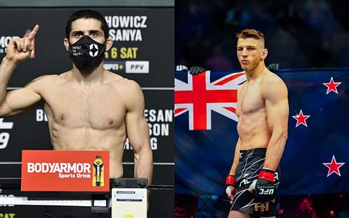 Islam Makhachev (left) & Dan Hooker (right)