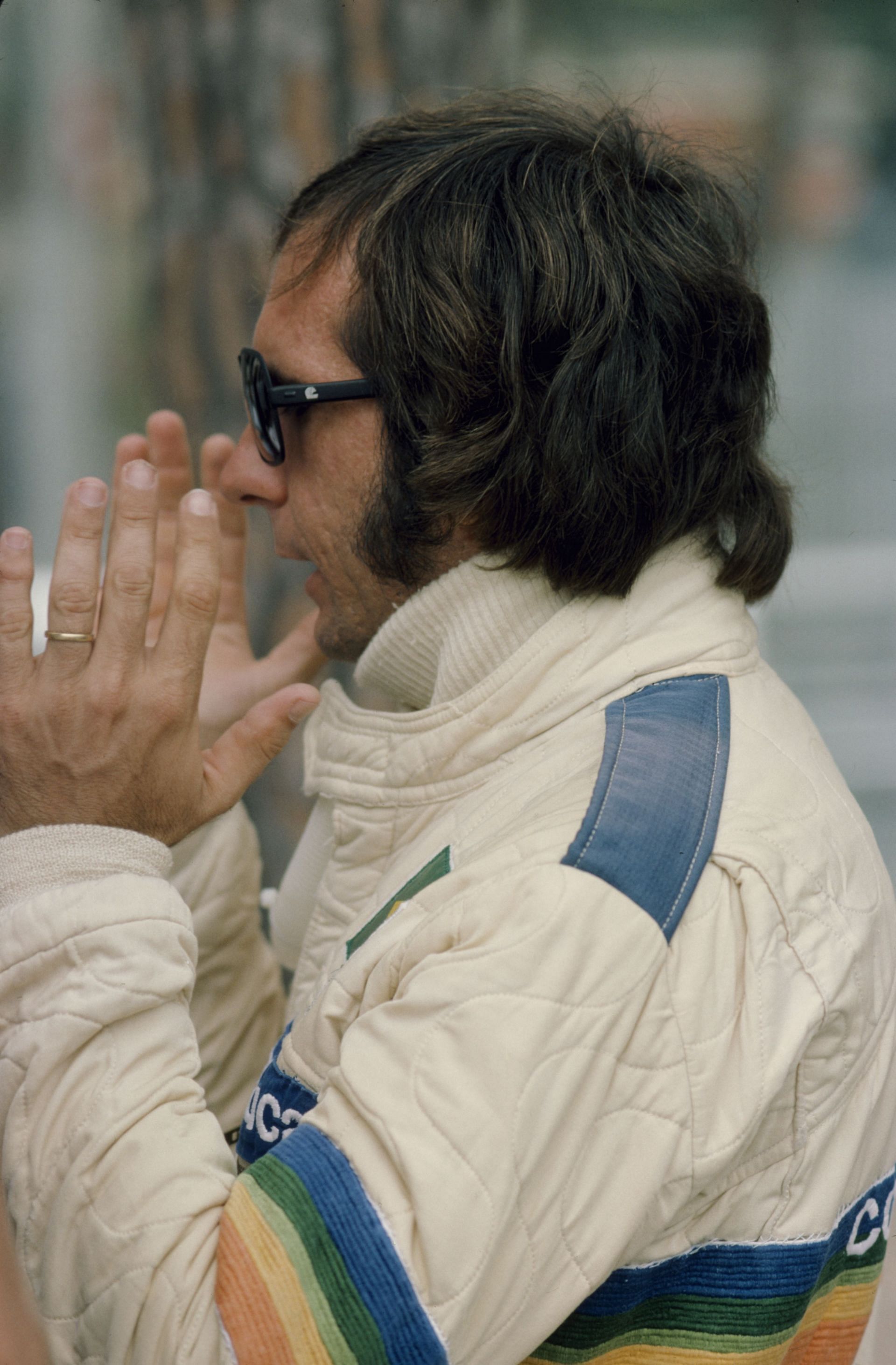 Brazilian world champion Emerson Fittipaldi, June 1976. (Photo by Tony Duffy/Getty Images)