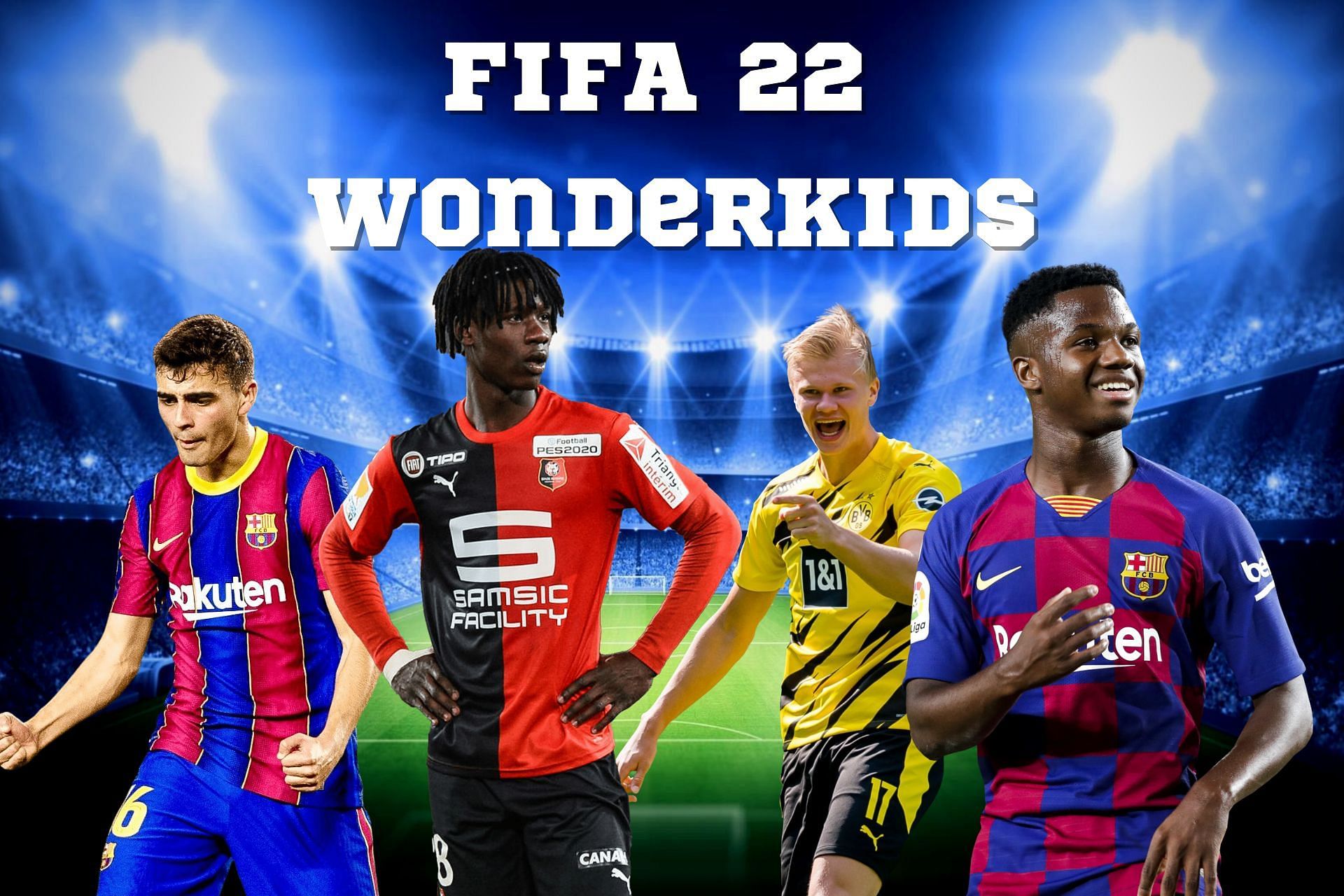 Check out the best wonderkids in FIFA 22 (Image via Sportskeeda)