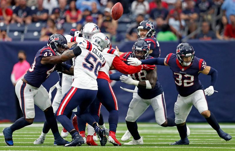 Texans&#039; blocked punt | Image Source: Boston.com