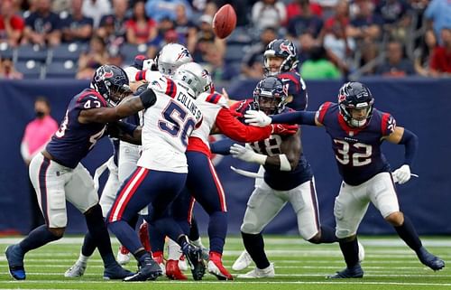 Texans' blocked punt | Image Source: Boston.com