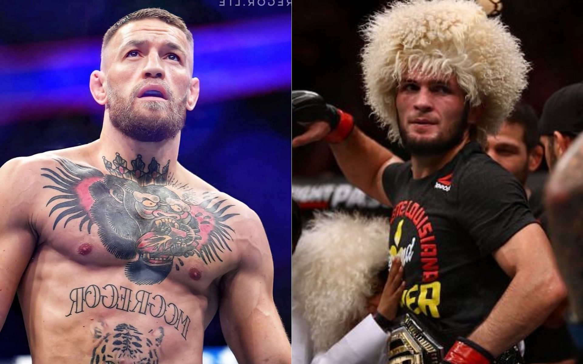 Conor McGregor (left) and Khabib Nurmagomedov (right) [Image credits: @thenotoriousmma on Instagram]