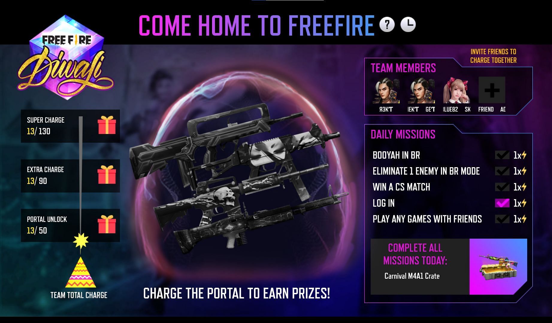 How to get free legendary gun skin in Free Fire this week