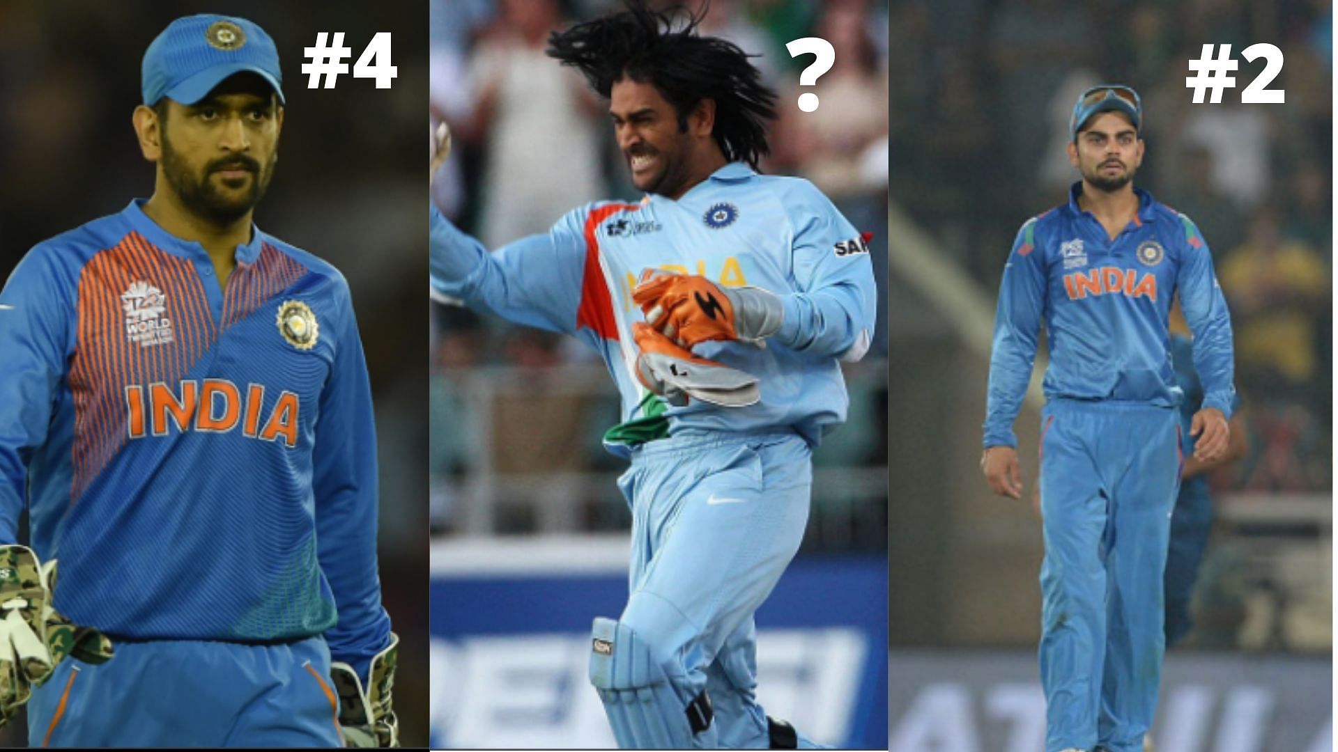 India have used different designs in the different T20 World Cups.