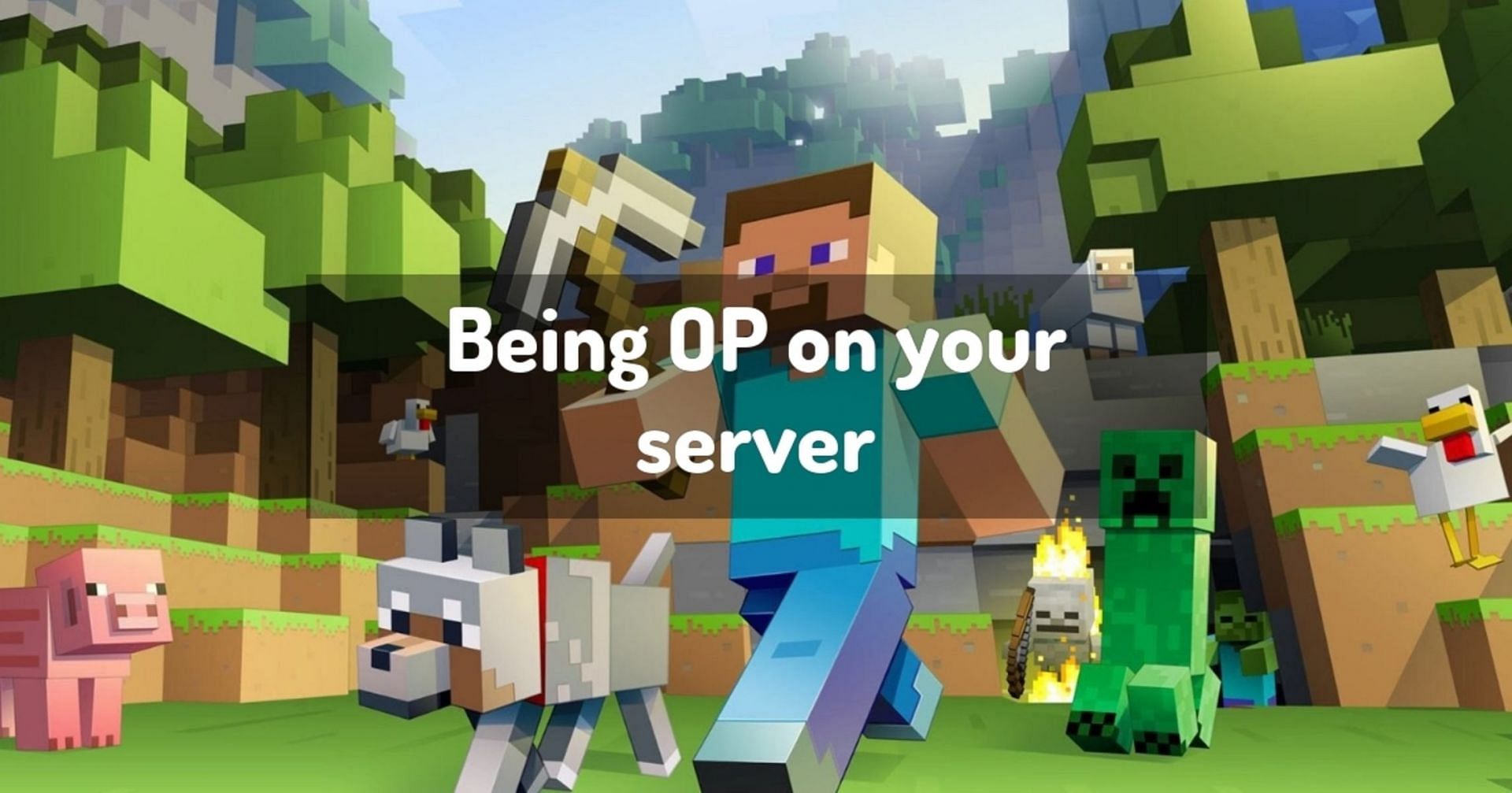 Becoming an operator in a Minecraft server provides a large number of tools not normally available to standard players (Image via Mojang).