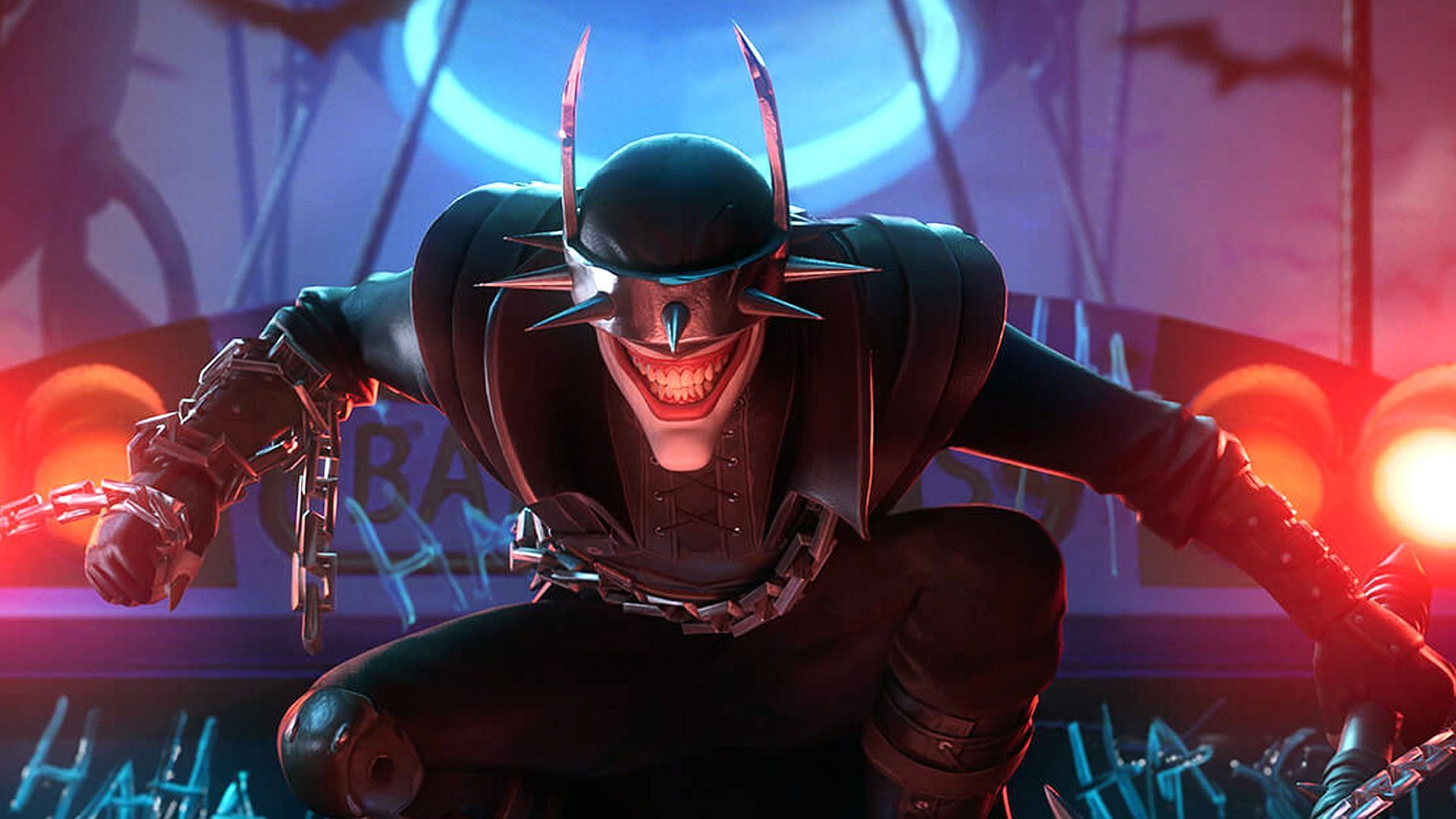 The Batman Who Laughs revealed in Fortnite (Image via Epic Games)