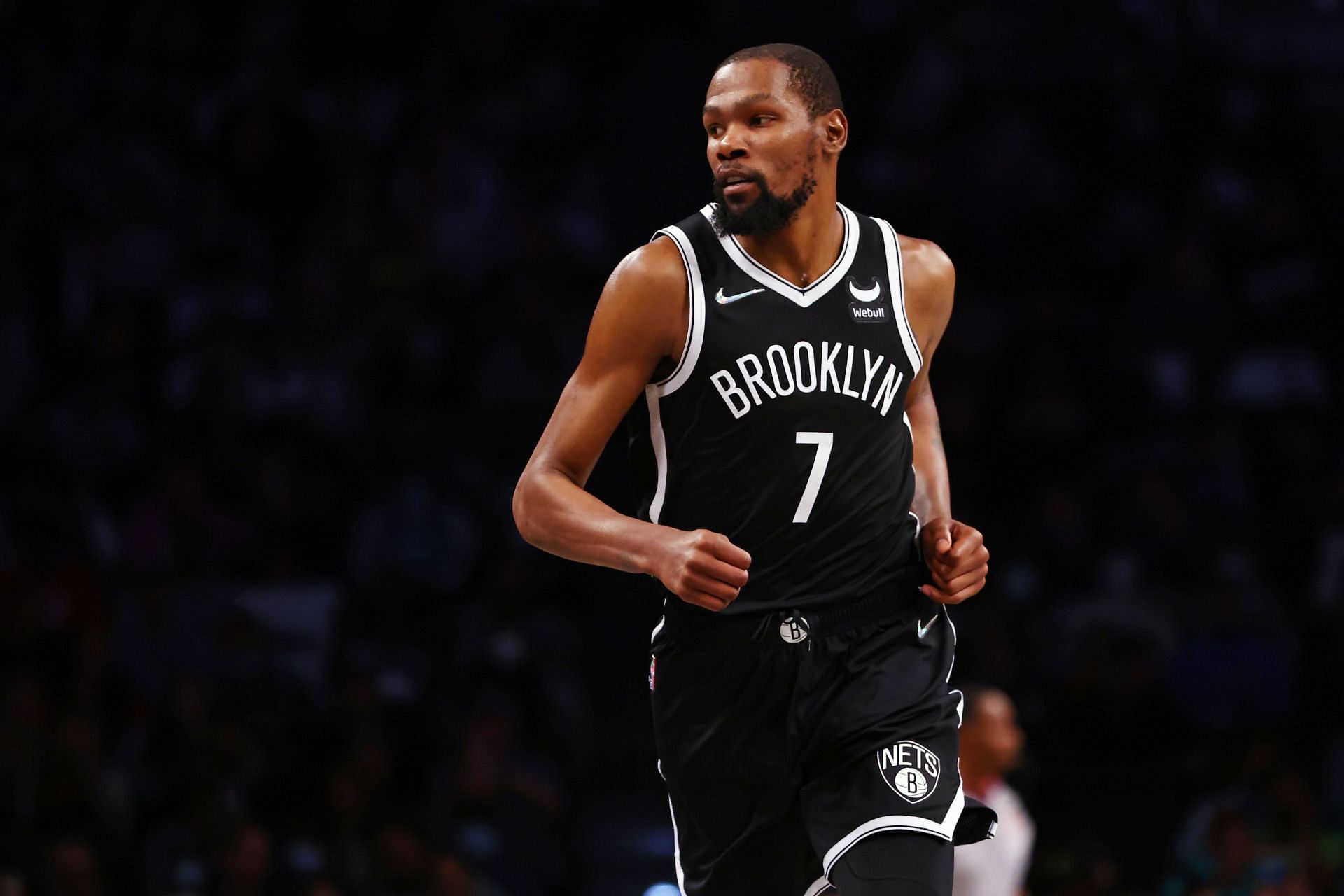 Kevin Durant during Charlotte Hornets v Brooklyn Nets