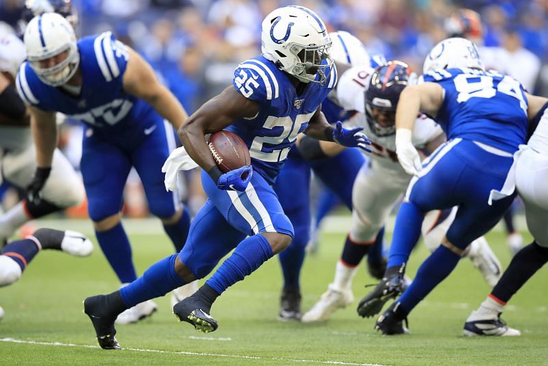 RB Marlon Mack with the Indianapolis Colts
