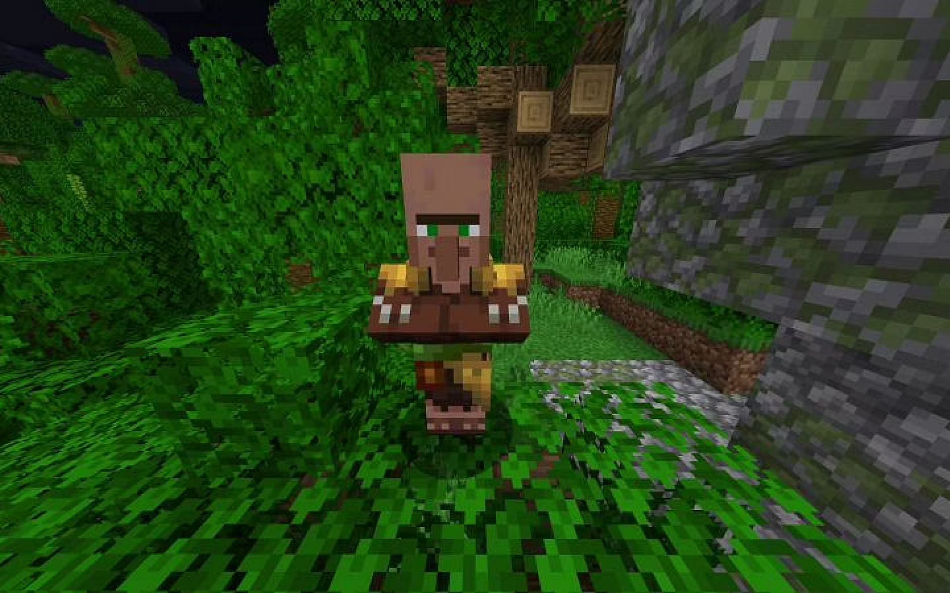 Jungle villagers are just one type of villager in-game (Image via Minecraft)