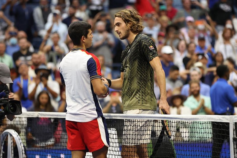 Rising teen sensation Carlos Alcaraz stunned Tsitsipas in the third round of the 2021 US Open.