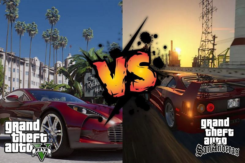 GTA 5 and GTA San Andreas have some great mods (Image via Sportskeeda)