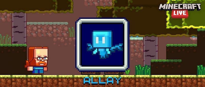 The Allay in the Minecraft Mob Vote 2021 (Image via Minecraft)
