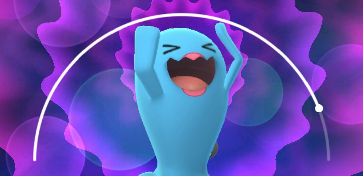 Wobbuffet may look goofy, but its stamina total makes it a tough Pokemon to take out quickly (Image via Niantic)