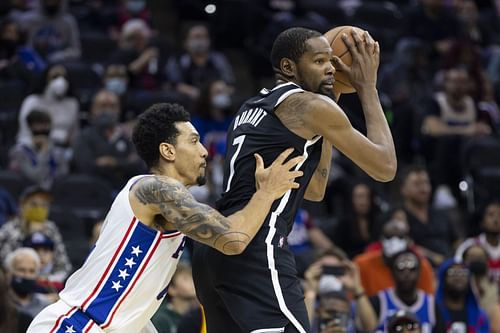 Kevin Durant's all-around game was too much for the Philadelphia 76ers in their home opener against the Brooklyn Nets.