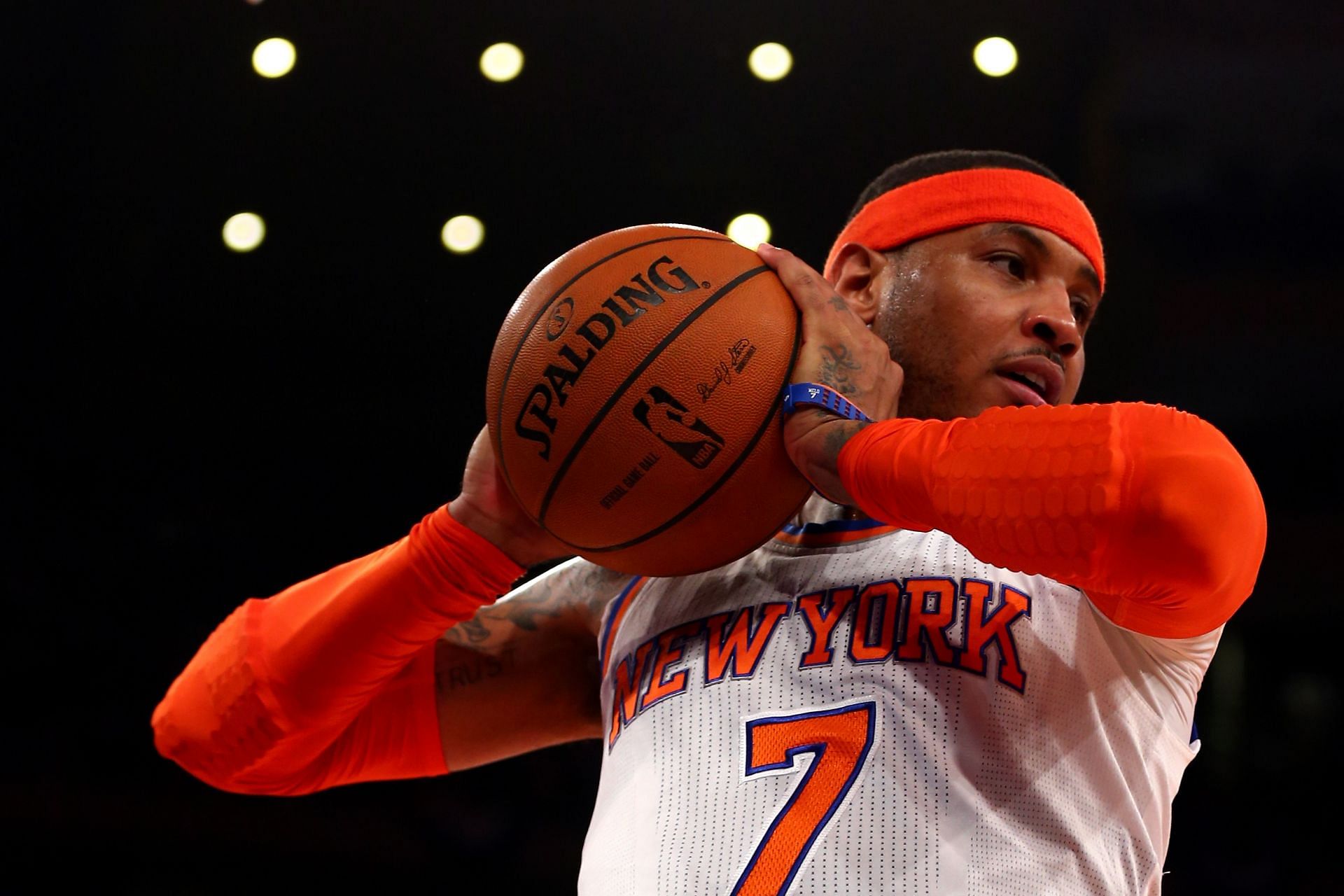 Carmelo Anthony with the New York Knicks.