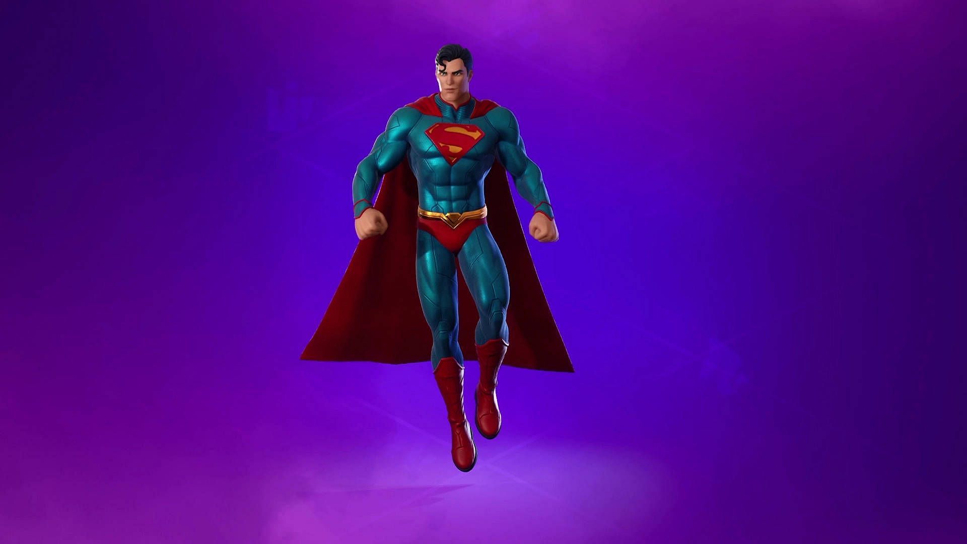 Superman skin in Fortnite (Image via Epic Games)