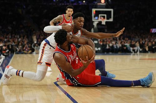 The New York Knicks bounced back in a big way after last game's loss to topple the Philadelphia 76ers