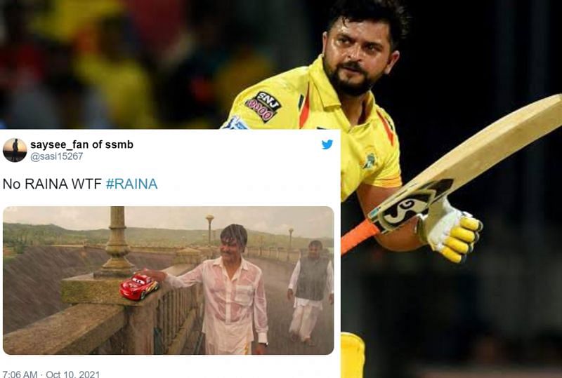 Twitter reacts as Suresh Raina misses Qualifier 1