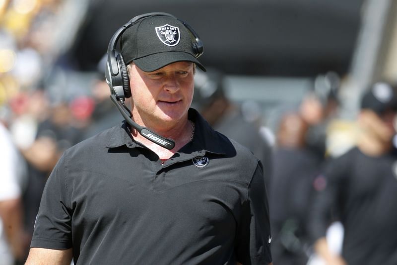 Jon Gruden Reacts To Viral Raiders Hat Moment - The Spun