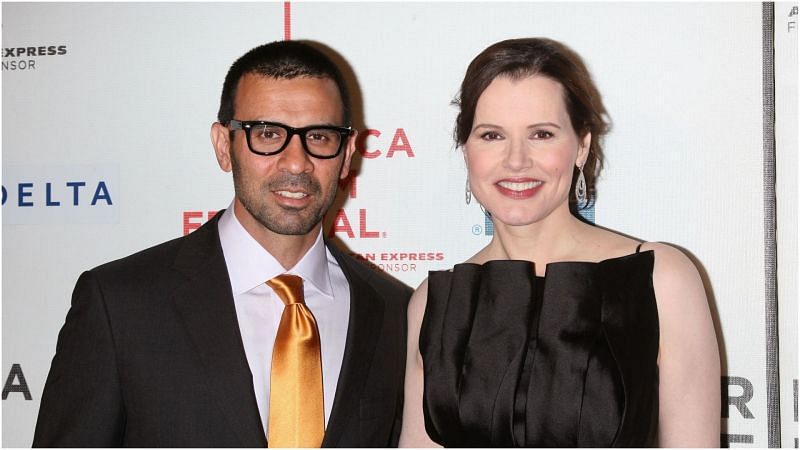 Geena Davis and husband Reza Jarrahy attending the 8th Annual Tribeca Film Festival (Image via Getty Images)