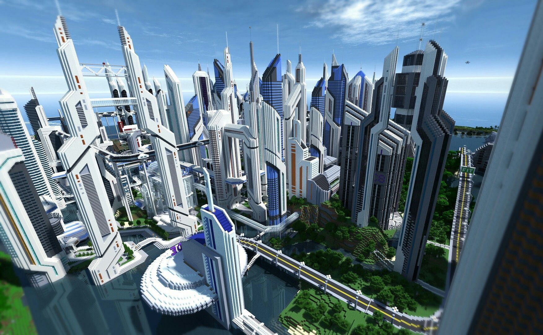 Citybuild Minecraft servers allow players to create cities shaped by their imagination (Image via Minecraft Fanon Wiki)