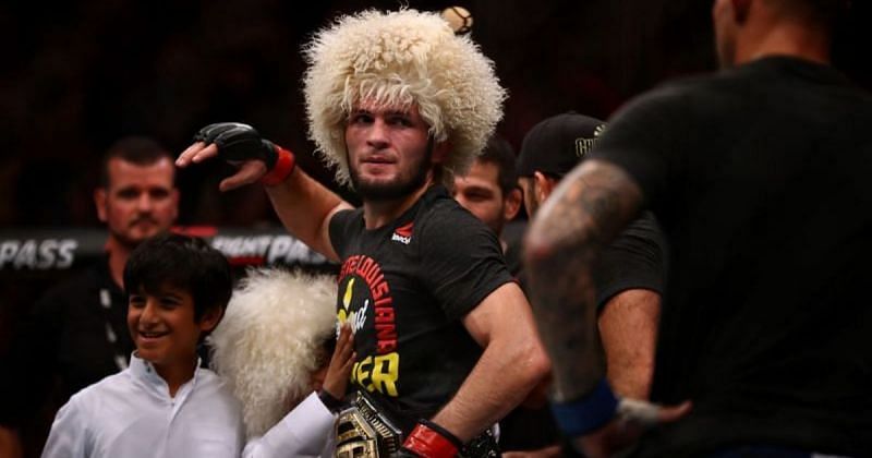 Khabib Nurmagomedov calls out fans who were causing some problems at a Q&amp;A session he attended
