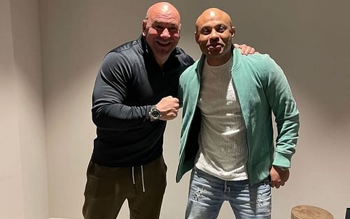 Dana White and Ali Abdelaziz [Photo via @aliabdelaziz000]