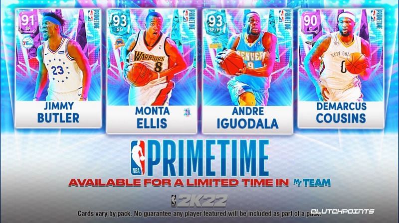 NBA 2K22 added the Prime Time 4 pack earlier today (Image via NBA 2K22)