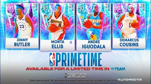 NBA 2K22 added the Prime Time 4 pack earlier today (Image via NBA 2K22)