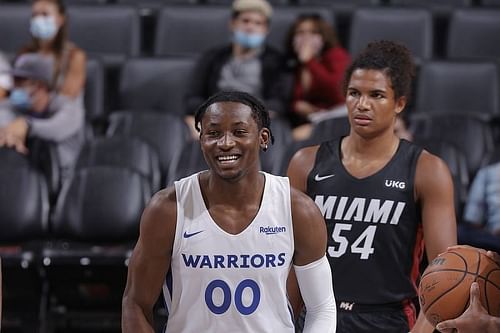 Jonathan Kuminga of the Golden State Warriors in the 2021 NBA Summer League